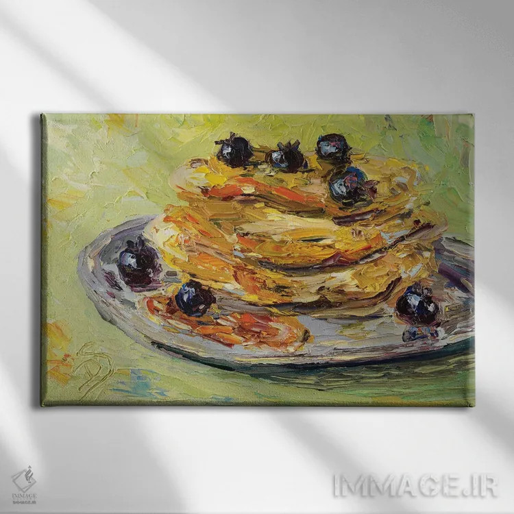 تابلو یکشنبه پنکیک اثر دانا سورکینا - نمای روبهرو روی دیوار