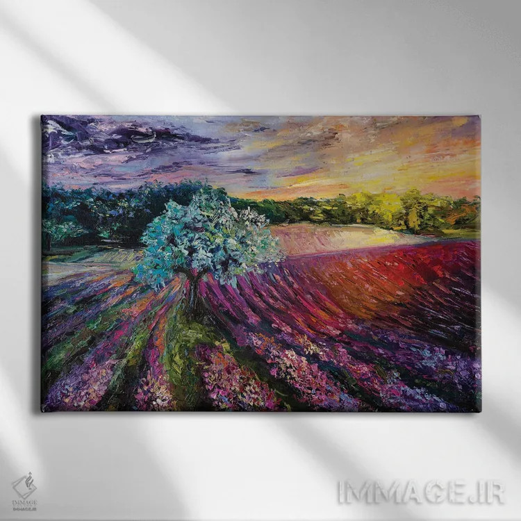 تابلو گره جادویی در اطراف اثر دانا سورکینا - نمای روبهرو روی دیوار