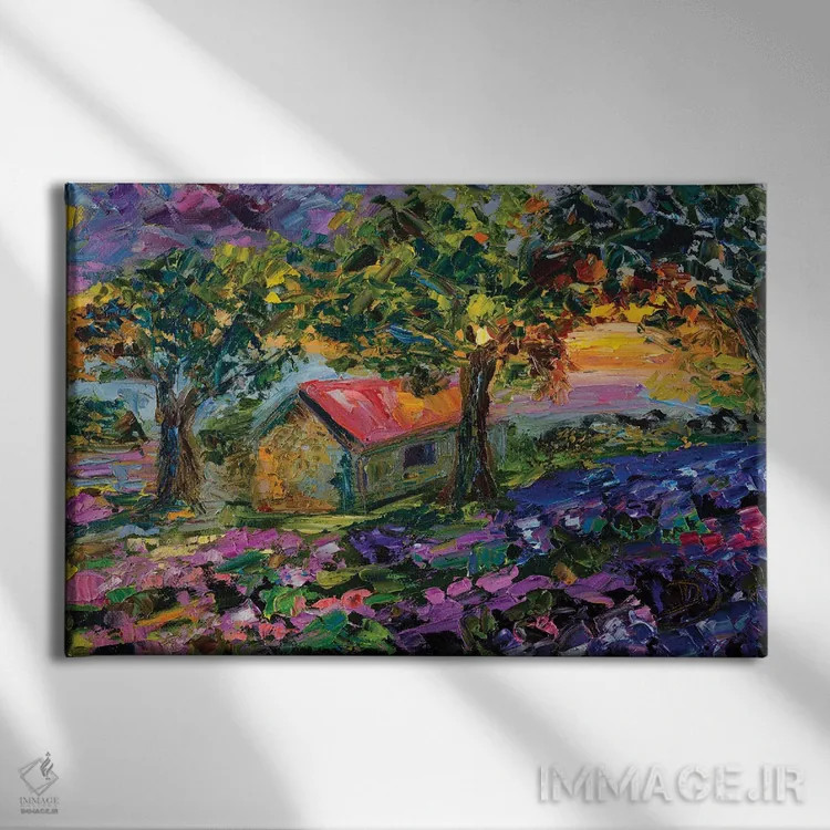 تابلو جشن گرفتن هر روز نو اثر دانا سورکینا - نمای روبهرو روی دیوار