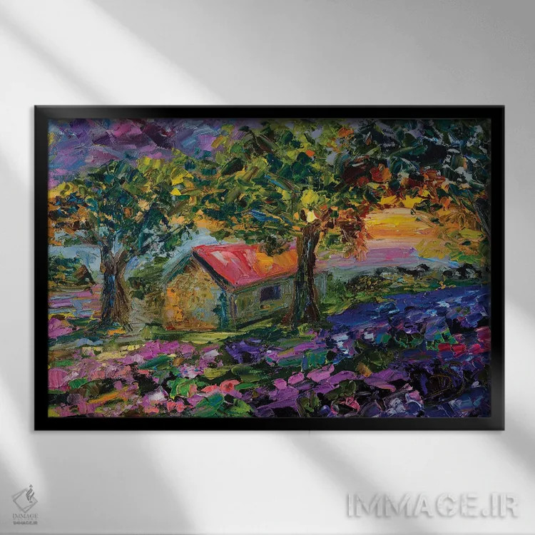 تابلو جشن گرفتن هر روز نو اثر دانا سورکینا - نمای قابدار مشکی