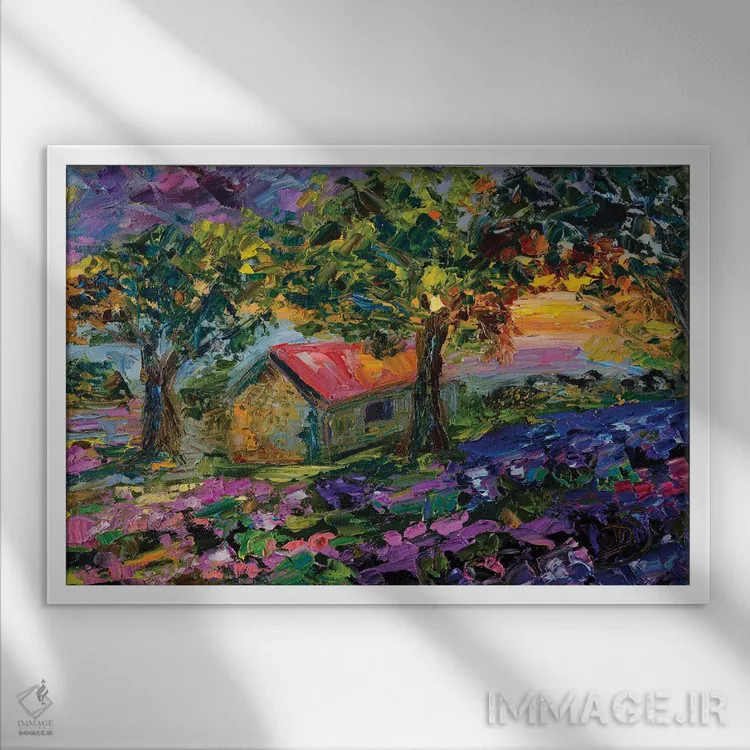 تابلو جشن گرفتن هر روز نو اثر دانا سورکینا - نمای قابدار سفید