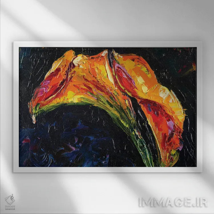 تابلو کالوس (پینه یا نوعی گیاه) اثر دانا سورکینا - نمای قابدار سفید