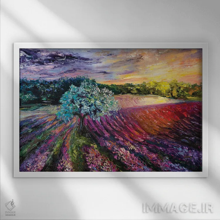 تابلو گره جادویی در اطراف اثر دانا سورکینا - نمای قابدار سفید