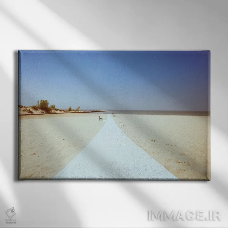 تابلو مسیر به سوی ساحل اثر دن اسپرول - نمای روبهرو روی دیوار