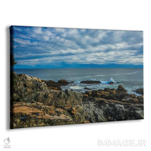 تابلو امواج صخرههای اوتر اثر دن اسپرول - نمای پرسپکتیو محصول