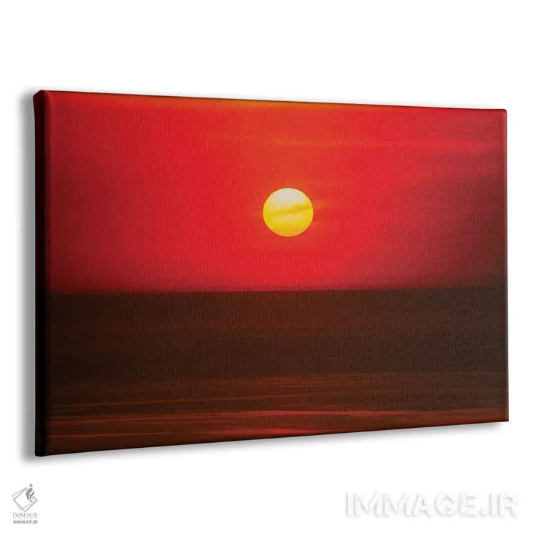 تابلو آسمان غروب بر دریاچه میشیگان اثر دن اسپرول - نمای پرسپکتیو محصول