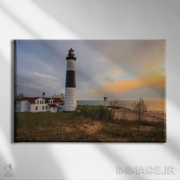 تابلو فانوس دریایی بیگ سیبل پوینت اثر دن اسپرول - نمای روبهرو روی دیوار