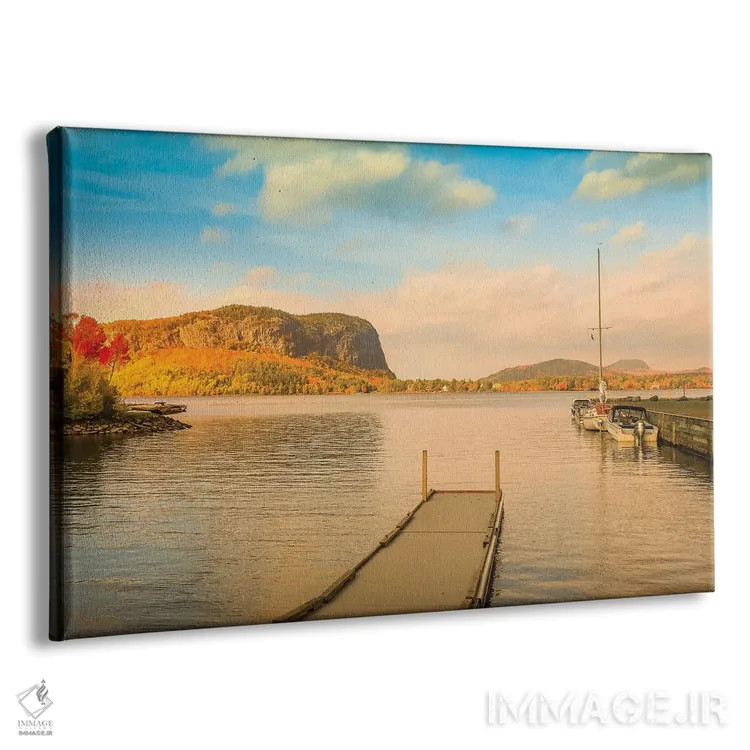 تابلو دریاچه موسهد در پاییز اثر دن اسپرول - نمای پرسپکتیو محصول