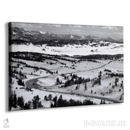 تابلو گردنه بیردت دندان خرس پوشیده از برف اثر دن اسپرول - نمای پرسپکتیو محصول