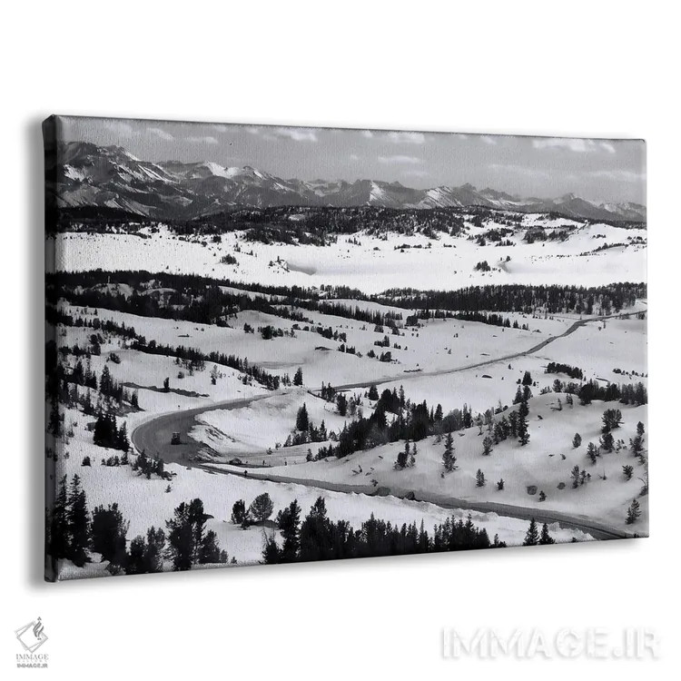 تابلو گردنه بیردت دندان خرس پوشیده از برف اثر دن اسپرول - نمای پرسپکتیو محصول