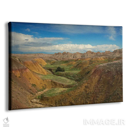 تابلو منظره بدلندز اثر دن اسپرول - نمای پرسپکتیو محصول