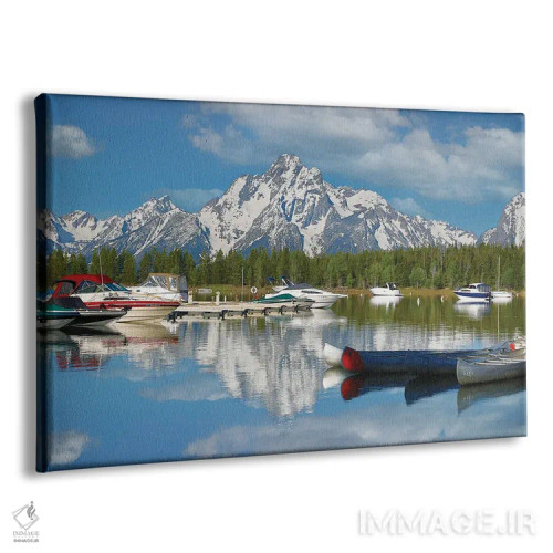 تابلو انعکاس دریاچه کوهستانی اثر دن اسپرول - نمای پرسپکتیو محصول