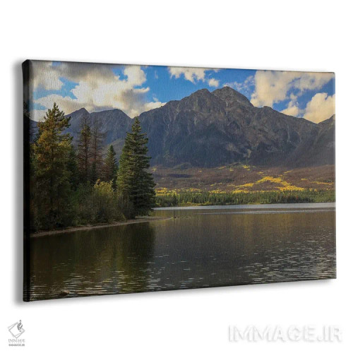 تابلو دریاچه کوهستانی در پاییز اثر دن اسپرول - نمای پرسپکتیو محصول