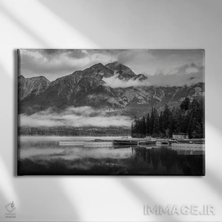 تابلو صبح چشمگیر کوهستانی اثر دن اسپرول - نمای روبهرو روی دیوار