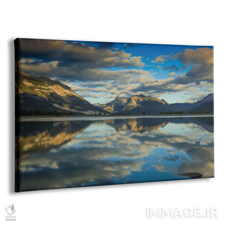 تابلو انعکاس رشتهکوه راکی کانادا اثر دن اسپرول - نمای پرسپکتیو محصول