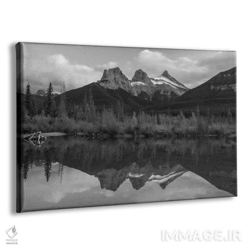 تابلو انعکاس سه خواهر (کوه) اثر دن اسپرول - نمای پرسپکتیو محصول