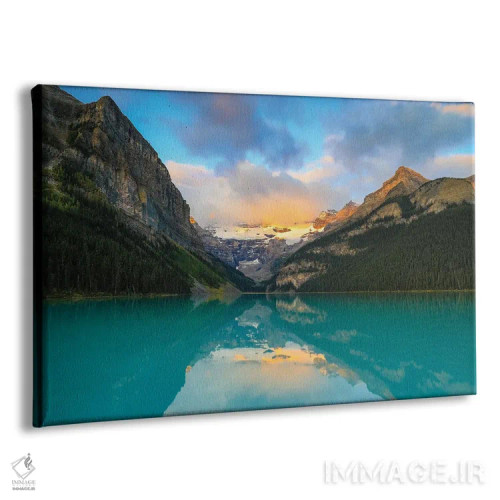 تابلو طلوع دریاچه لوییس اثر دن اسپرول - نمای پرسپکتیو محصول