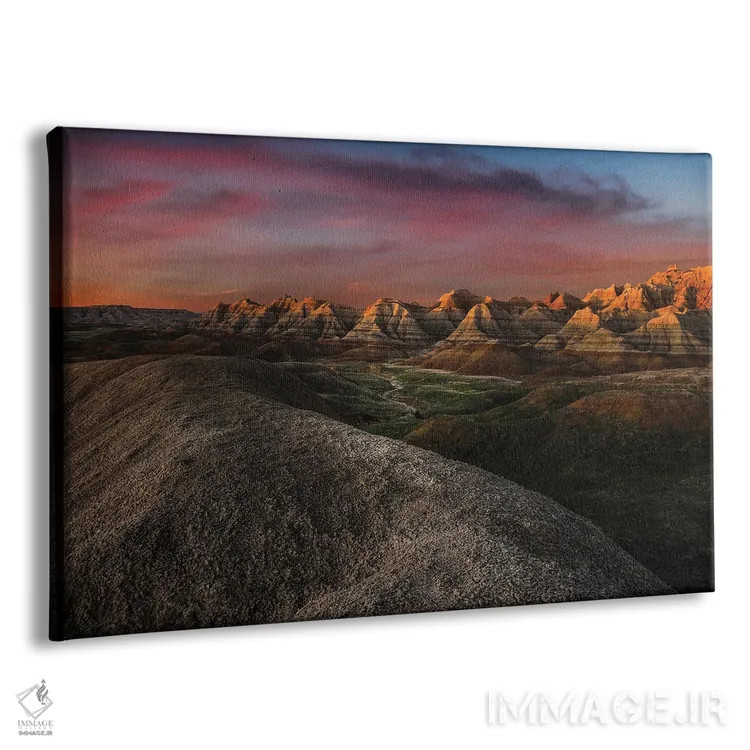 تابلو غروب بر بدلندز اثر دن اسپرول - نمای پرسپکتیو محصول