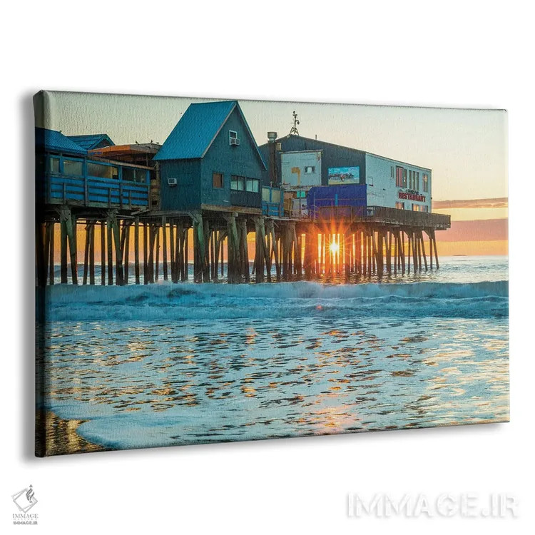 تابلو طلوع اسکله اورچرد قدیمی اثر دن اسپرول - نمای پرسپکتیو محصول