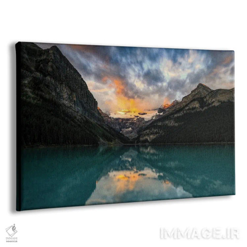 تابلو دریاچه لوییس بافت گرانج اثر دن اسپرول - نمای پرسپکتیو محصول