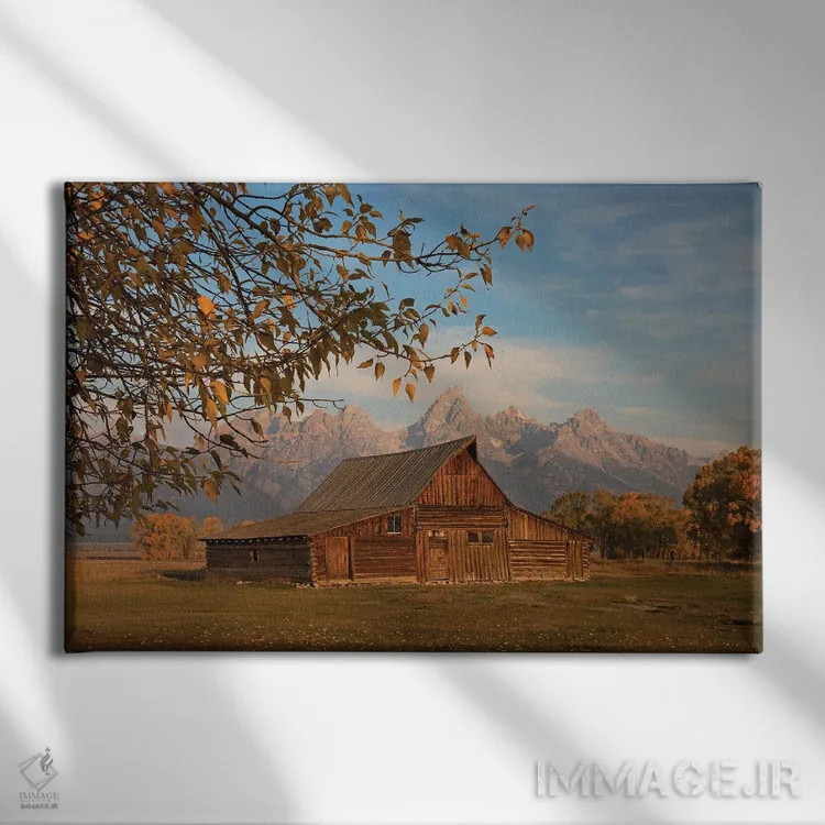 تابلو انبار مولتون در پاییز اثر دن اسپرول - نمای روبهرو روی دیوار