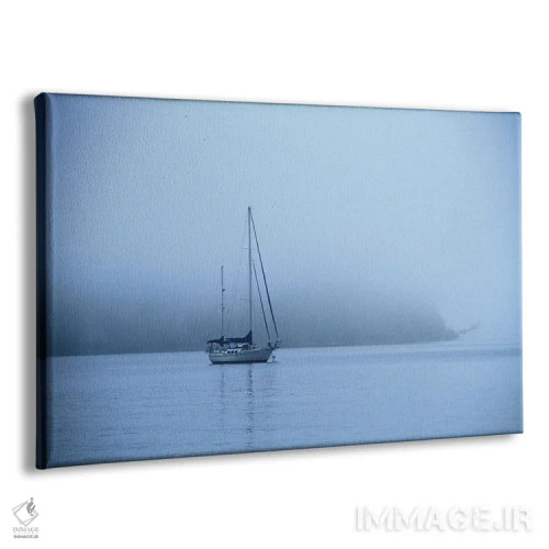 تابلو قایق بادبانی در مه صبحگاهی اثر دن اسپرول - نمای پرسپکتیو محصول