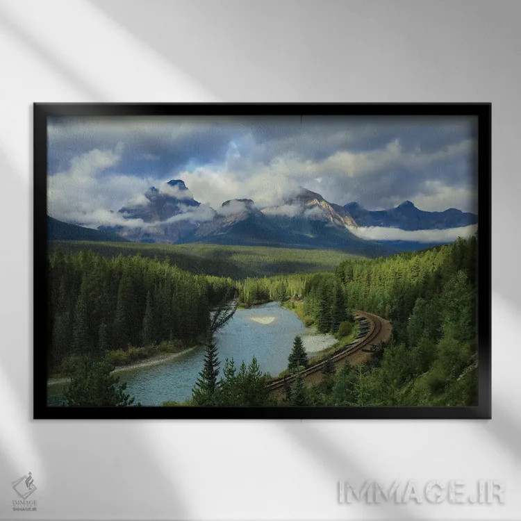 تابلو منحنی مورانت، کانادا اثر دن اسپرول - نمای قابدار مشکی