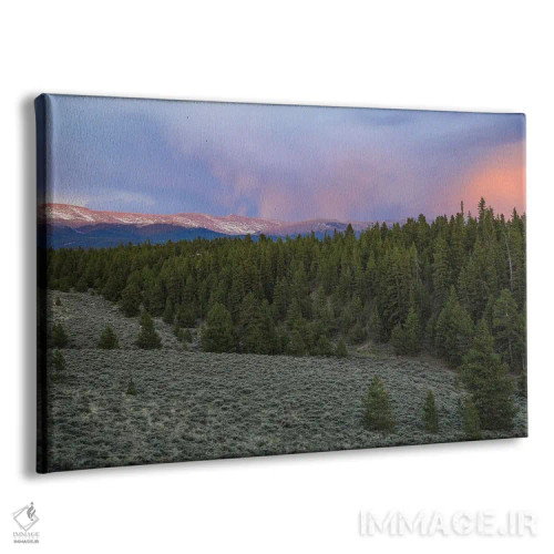 تابلو غروب طبیعت بکر کوه مسیو اثر دن اسپرول - نمای پرسپکتیو محصول