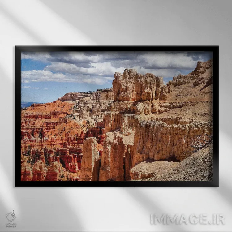 تابلو چشمانداز پارک ملی برایس کنیون اثر دن اسپرول - نمای قابدار مشکی