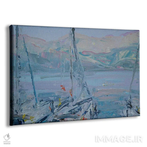 تابلو عصر پانورامایی با کشتیهای تفریحی در خلیج سار سالا اثر باورا آسهوا - نمای پرسپکتیو محصول