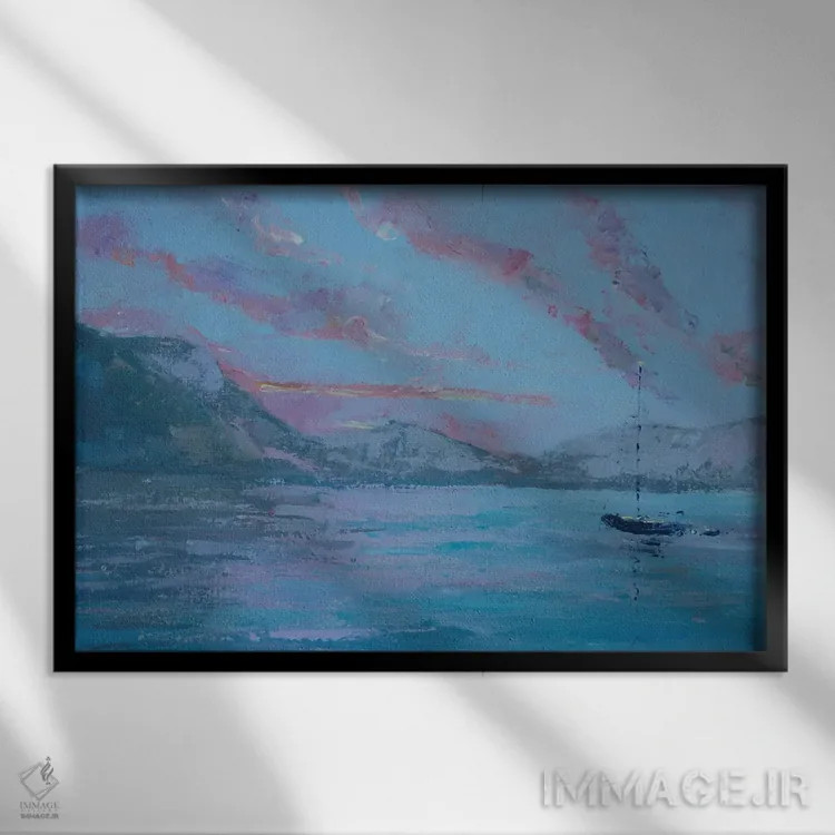 تابلو شاید رؤیای تو باشد اثر باورا آسهوا - نمای قابدار مشکی