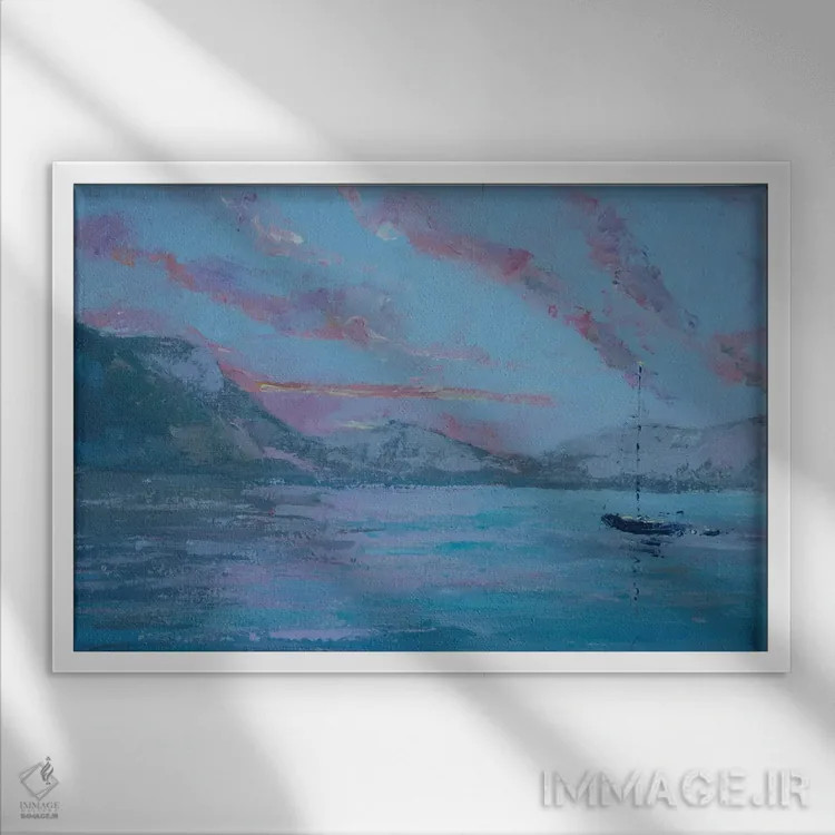 تابلو شاید رؤیای تو باشد اثر باورا آسهوا - نمای قابدار سفید