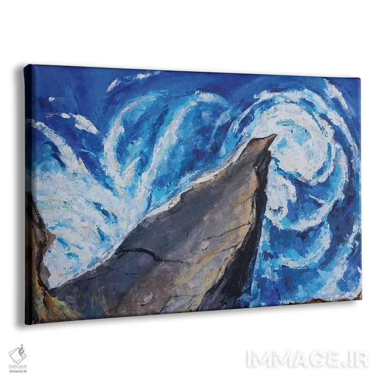 تابلو آبها و صخرههای ورناتزا اثر باورا آسهوا - نمای پرسپکتیو محصول