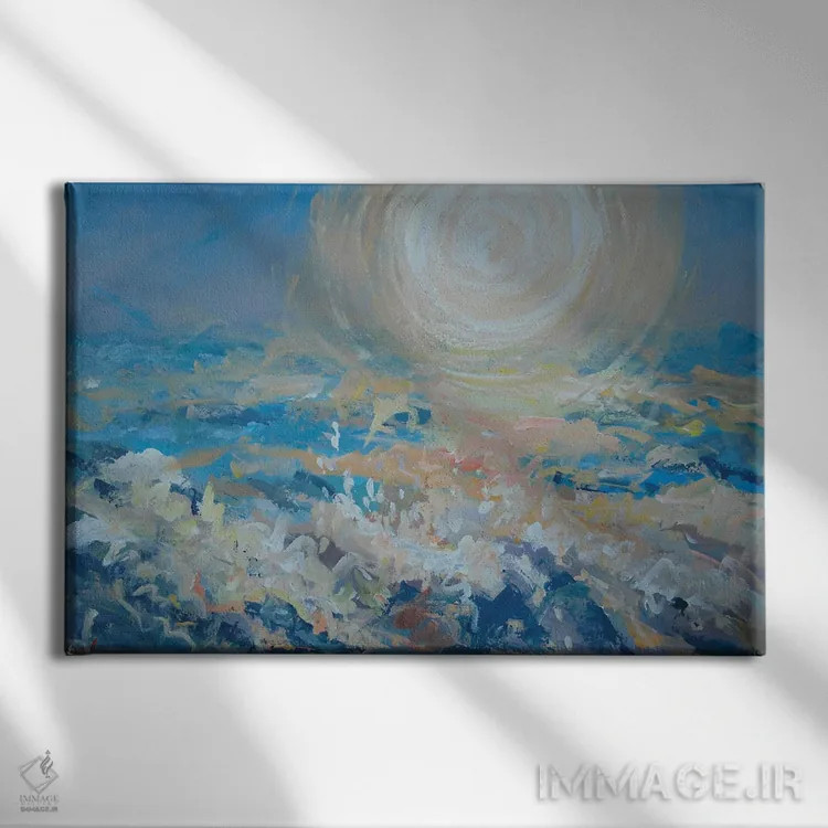 تابلو انقلاب خورشیدی اثر باورا آسهوا - نمای روبهرو روی دیوار