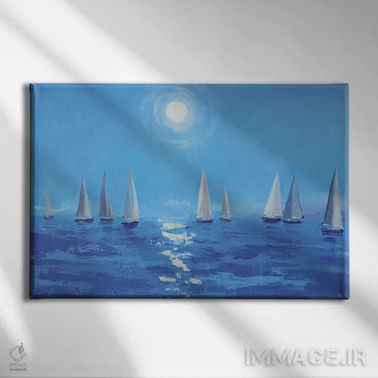 تابلو رولکس جیراگلیا (مسابقه قایقرانی) اثر باورا آسهوا - نمای روبهرو روی دیوار