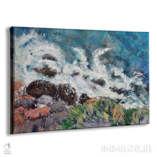 تابلو آبها و صخرههای خلیج سار سالا اثر باورا آسهوا - نمای پرسپکتیو محصول