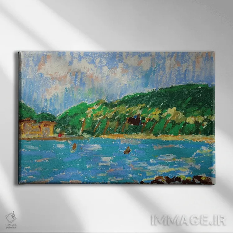 تابلو بهشت گرمسیری اثر باورا آسهوا - نمای روبهرو روی دیوار