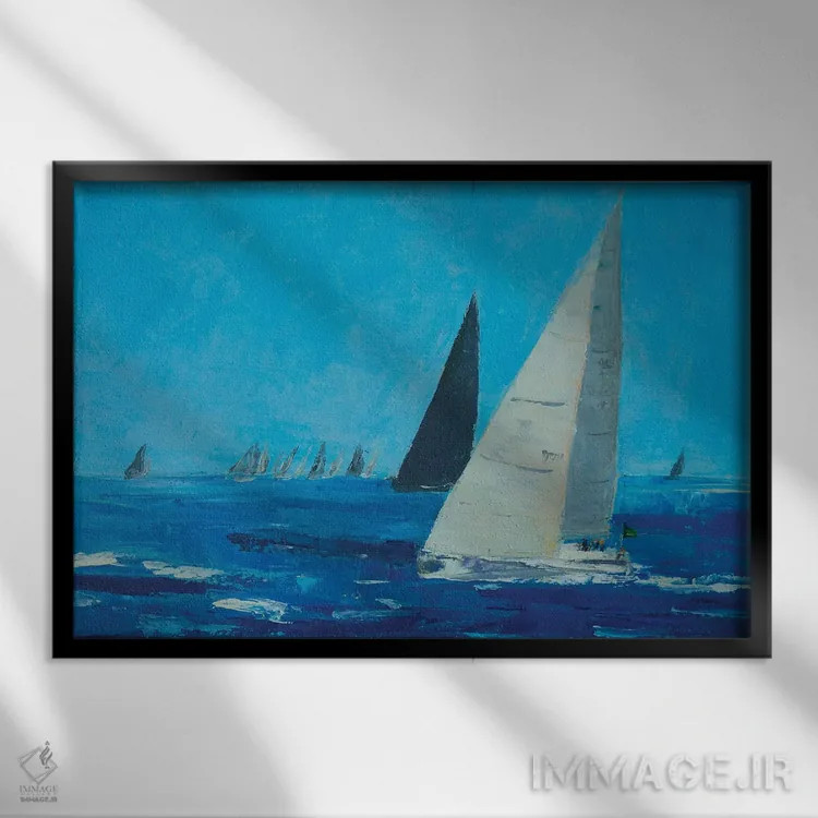 تابلو رقبـا اثر باورا آسهوا - نمای قابدار مشکی