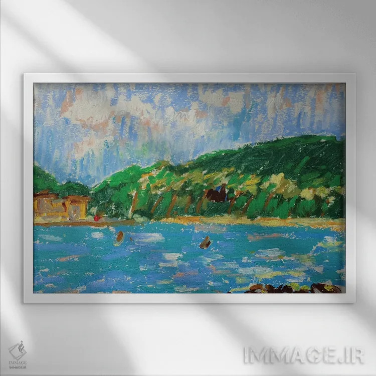 تابلو بهشت گرمسیری اثر باورا آسهوا - نمای قابدار سفید