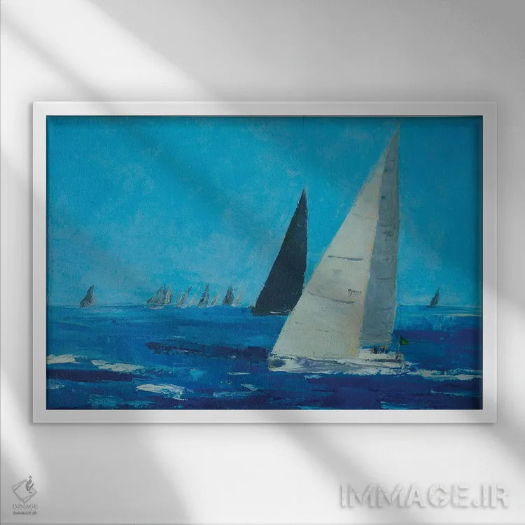 تابلو رقبـا اثر باورا آسهوا - نمای قابدار سفید