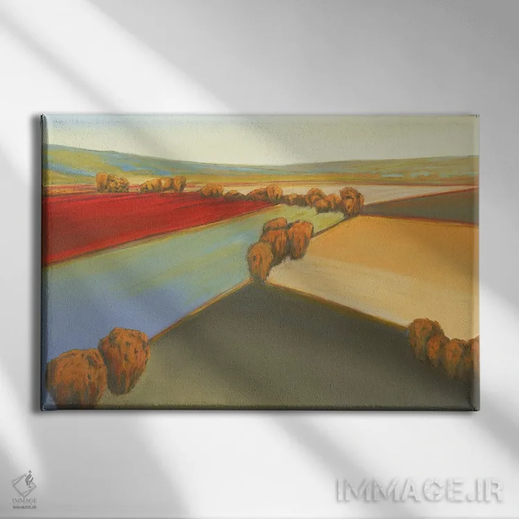 تابلو پانوراما یک اثر دان بردشا - نمای روبهرو روی دیوار