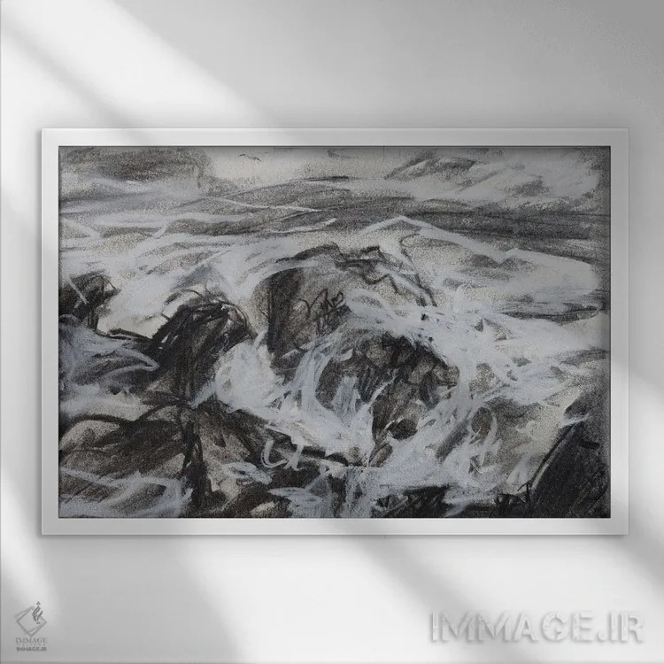 تابلو لنس اوکس اپینس (نام منطقه/جزیره) اثر باورا آسهوا - نمای قابدار سفید