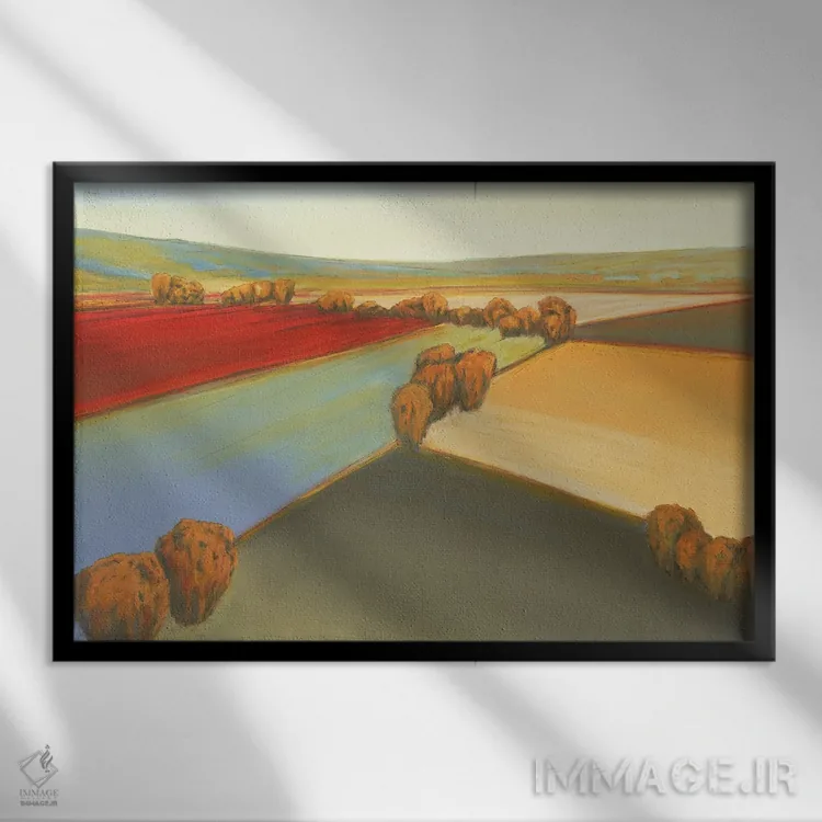 تابلو پانوراما یک اثر دان بردشا - نمای قابدار مشکی