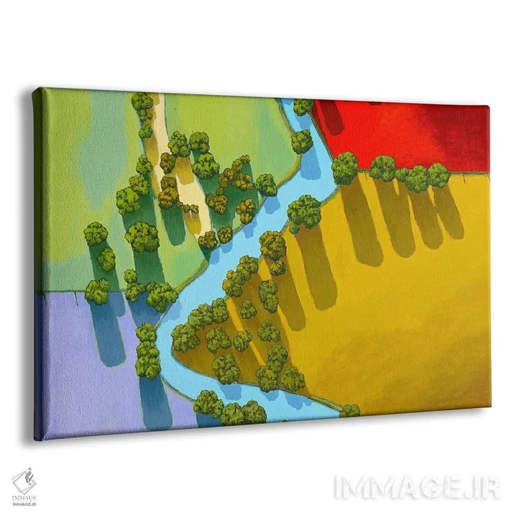 تابلو نمای هوایی دو اثر دان بردشا - نمای پرسپکتیو محصول