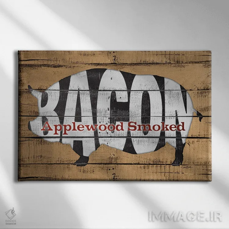 تابلو دودی سیبچوبی اثر دایان استیمسون - نمای روبهرو روی دیوار