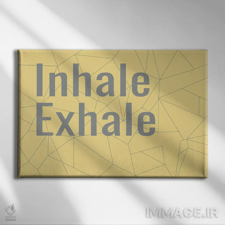 تابلو دم و بازدم اثر دایان استیمسون - نمای روبهرو روی دیوار