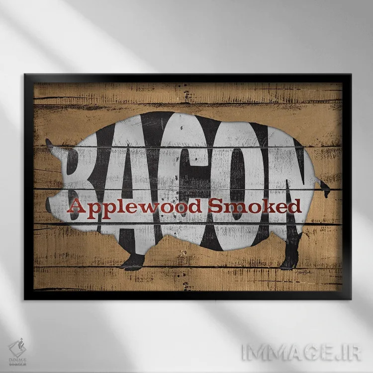 تابلو دودی سیبچوبی اثر دایان استیمسون - نمای قابدار مشکی