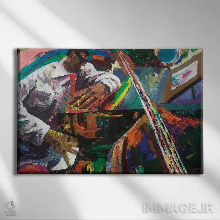 تابلو پس از اجرا اثر باور تیلمان - نمای روبهرو روی دیوار