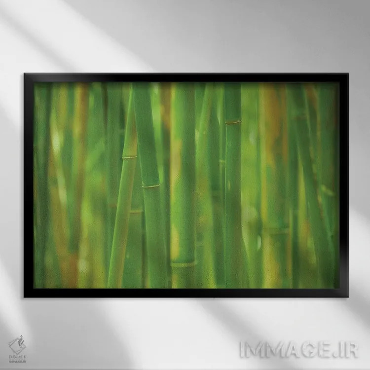 تابلو جنگل زمرباور اثر داتلیش - نمای قابدار مشکی