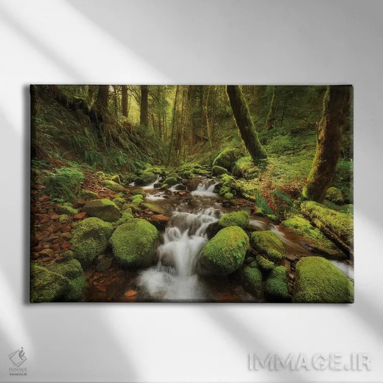 تابلو جویبار افسونشده اثر داتلیش - نمای روبهرو روی دیوار